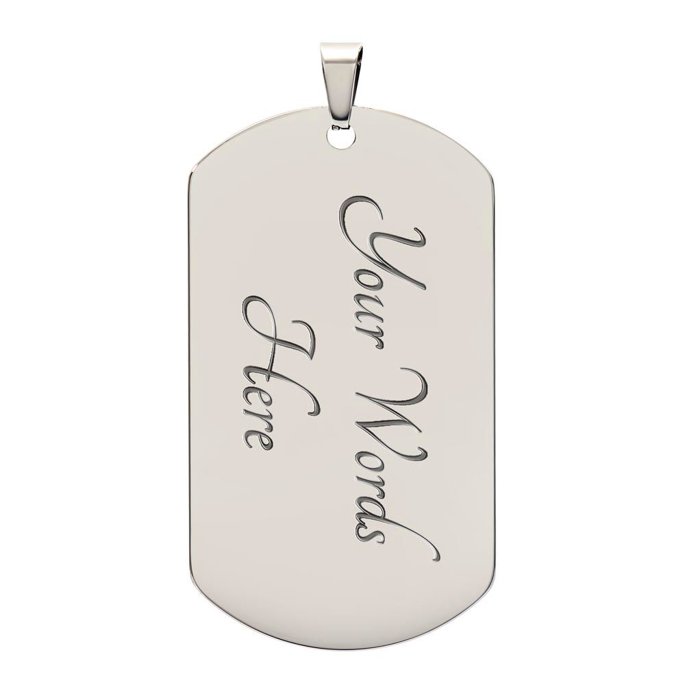 Dad - More than Hunting - Dog tag chain