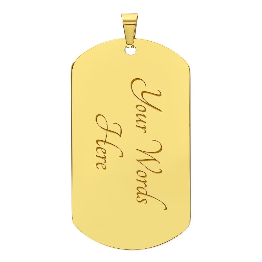 Dad - More than Hunting - Dog tag chain