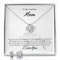 My Fearless Mom Love Knot and Earring Set - Mama Bear