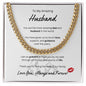 My Amazing Husband Cuban Link Chain