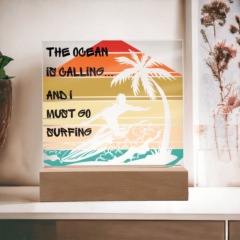 Ocean is Calling Acrylic Square