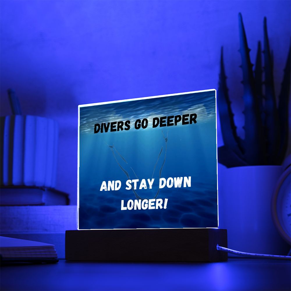 Divers Go Deeper 2 Acrylic Square