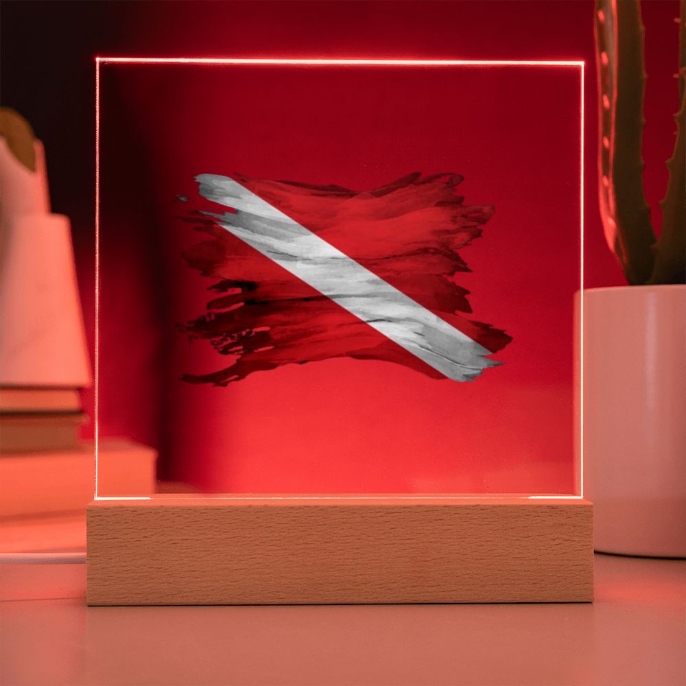 Dive Flag Acrylic Square