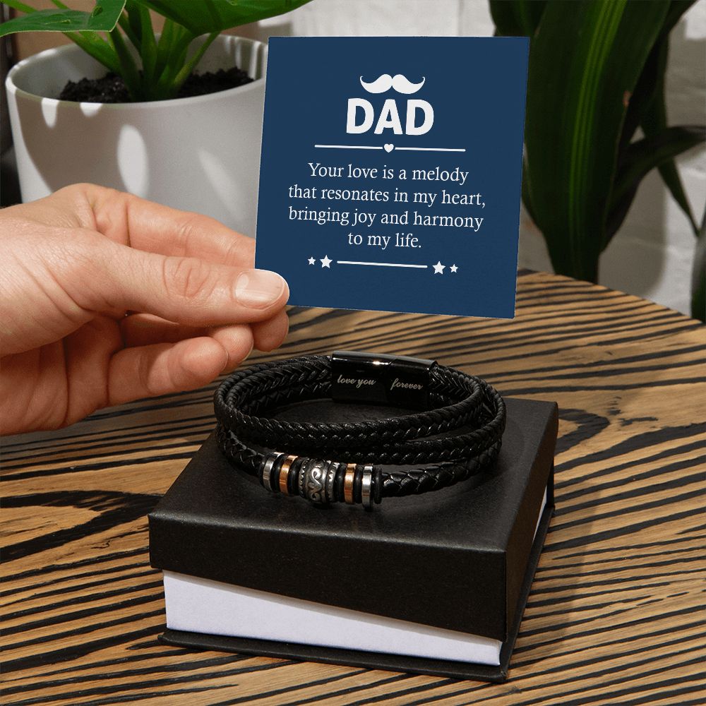 Dad - Your love is a melody - Love You Forever Bracelet