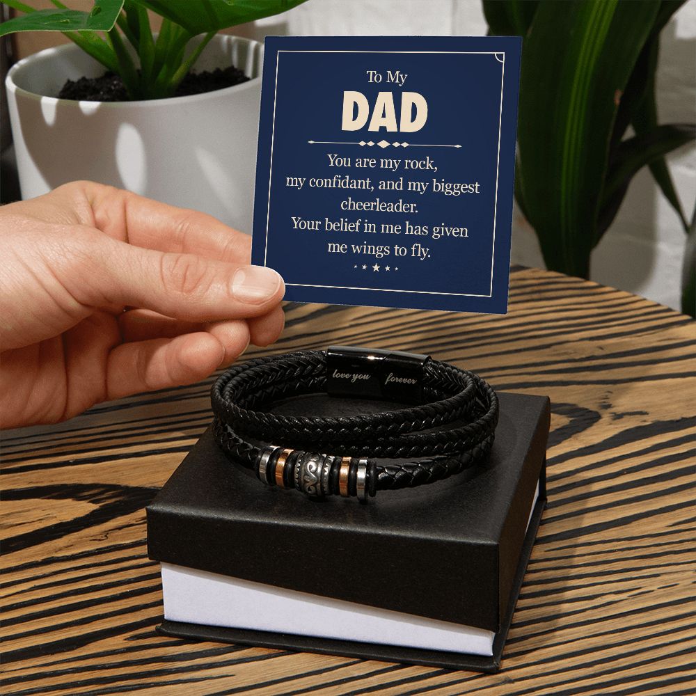 To my dad - you are my rock - Love You Forever Bracelet
