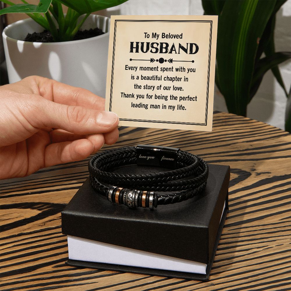 To my beloved husband - Every moment spent with you - Love You Forever Bracelet