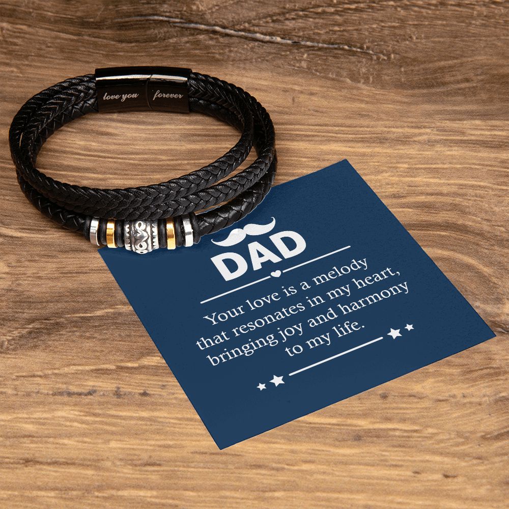 Dad - Your love is a melody - Love You Forever Bracelet
