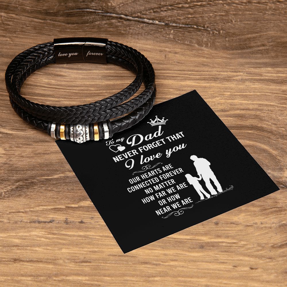 Dad, Never Forget - Love You Forever Bracelet
