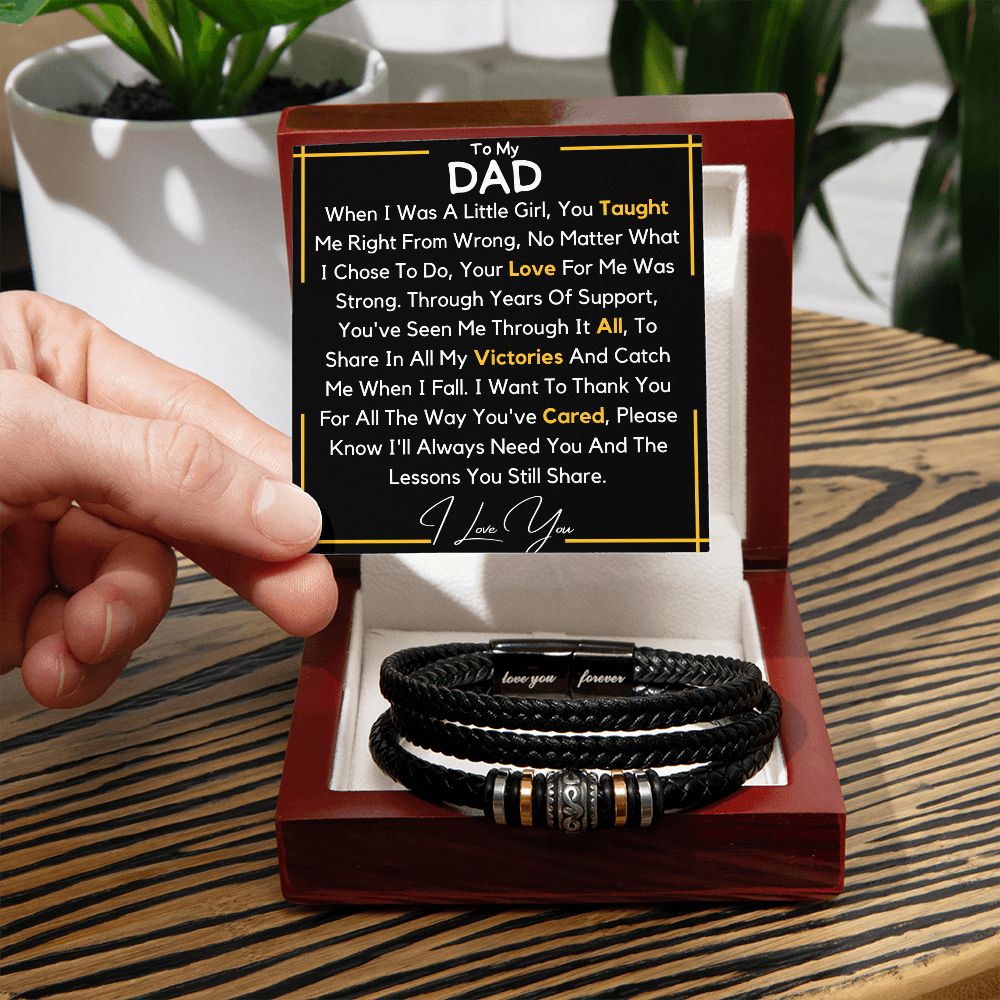 Dad Bracelet - little girl Love You Forever Bracelet