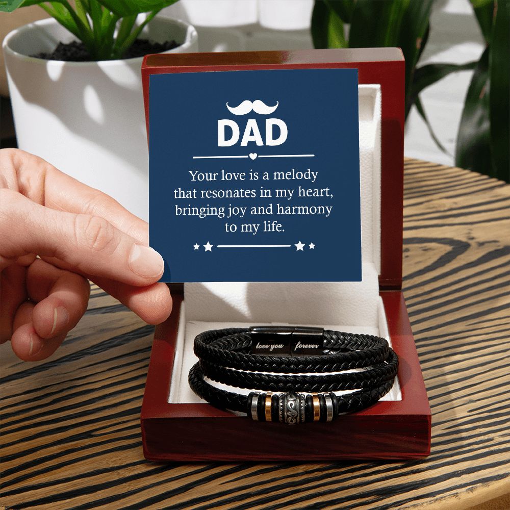 Dad - Your love is a melody - Love You Forever Bracelet