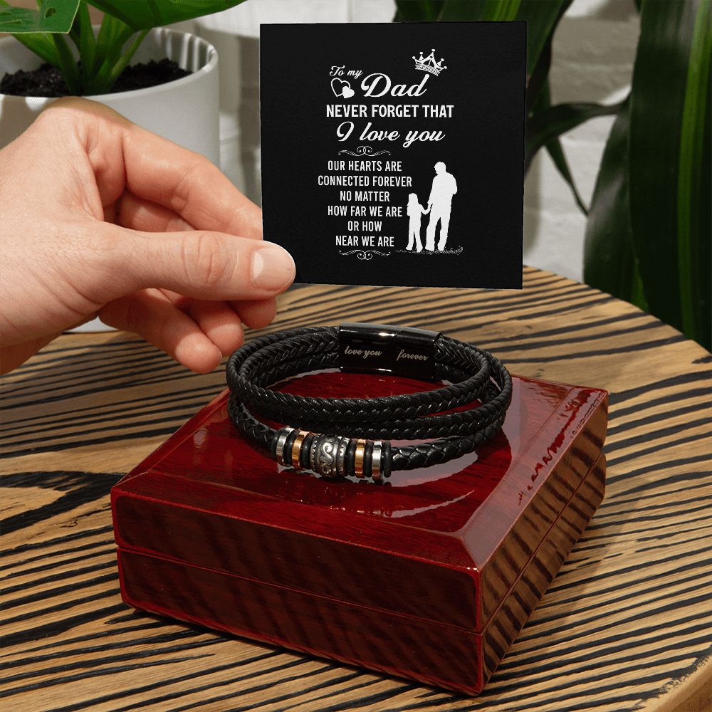 Dad, Never Forget - Love You Forever Bracelet