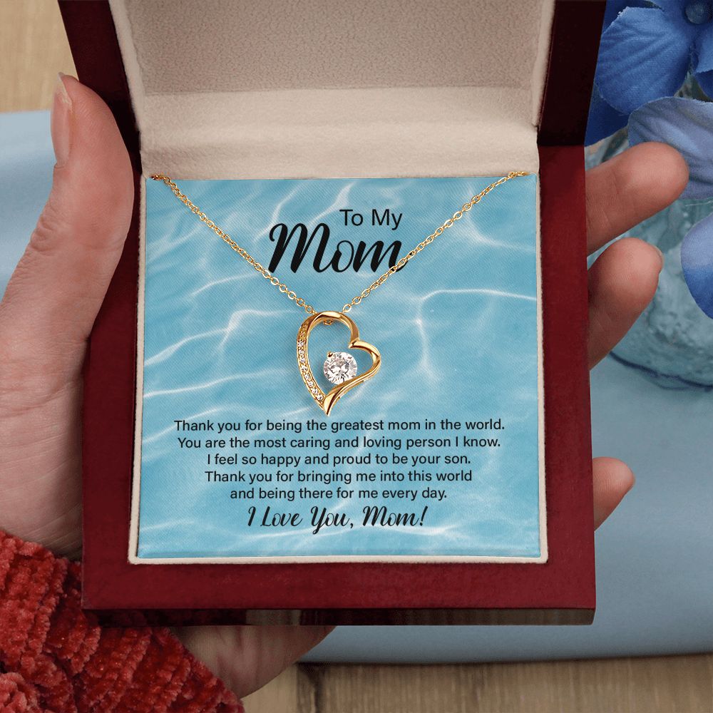 To My Mom- I love You- Necklace Gift