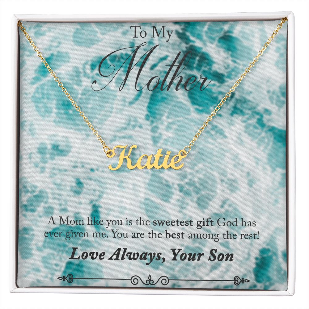 Custom Name Necklace For Mom