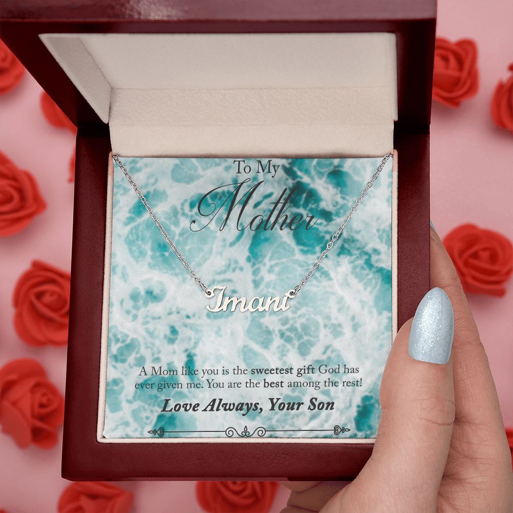 Custom Name Necklace For Mom