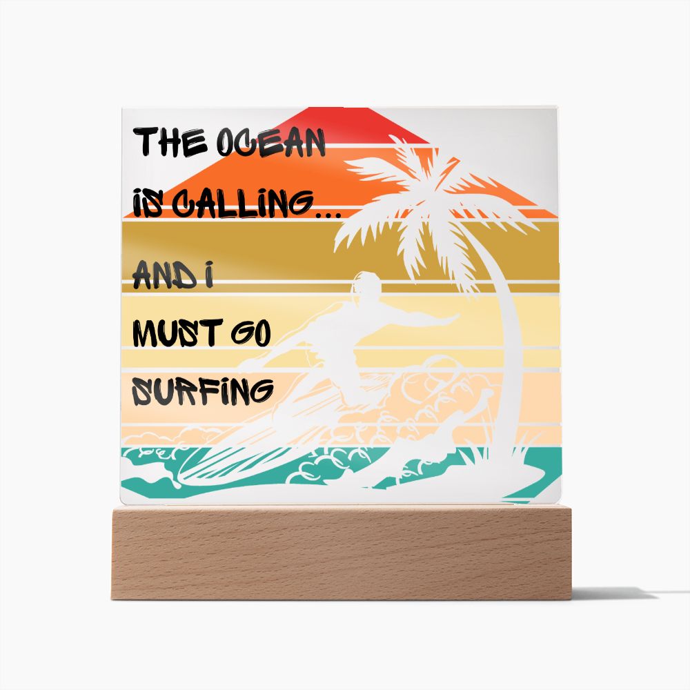 Ocean is Calling Acrylic Square