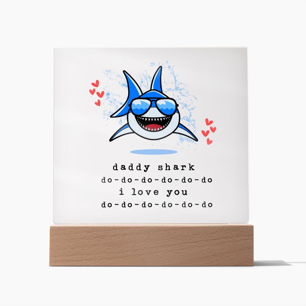 Daddy Shark Acrylic Square