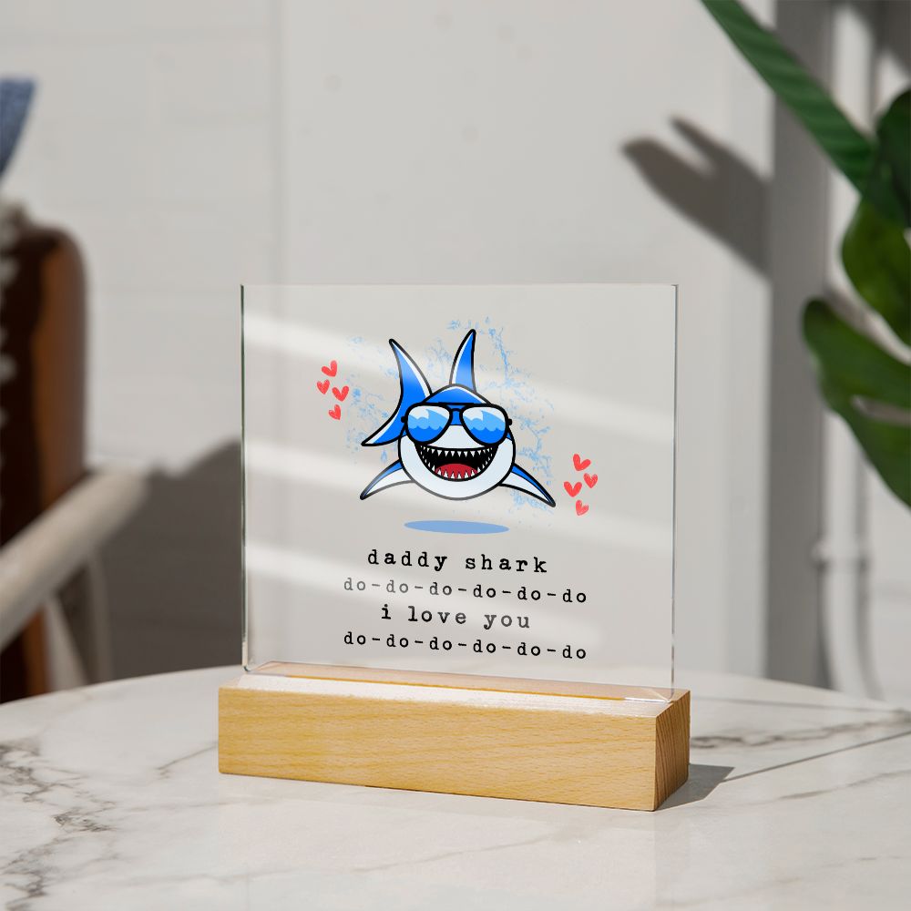 Daddy Shark Acrylic Square