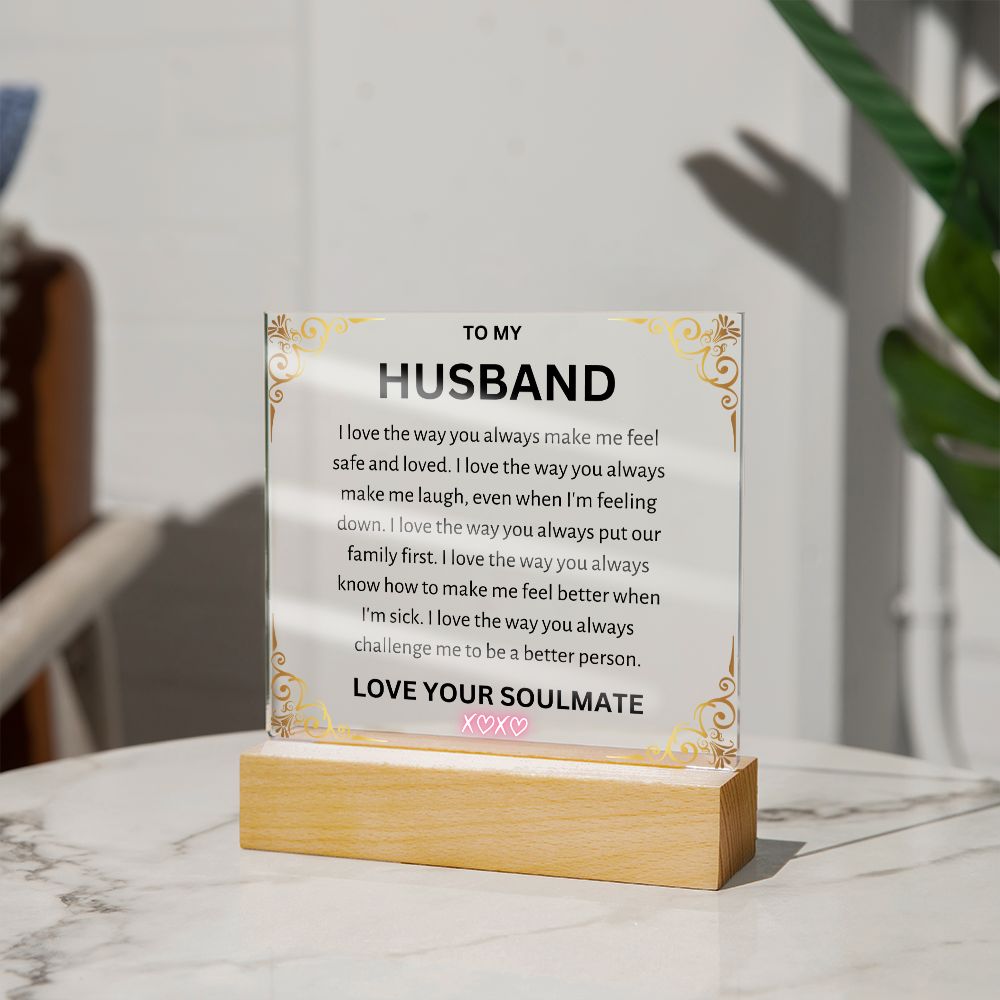 To My Husband Acrylic Square