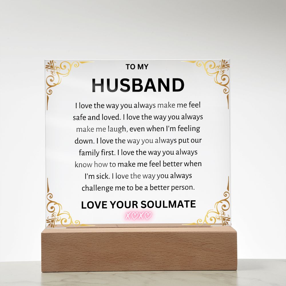 To My Husband Acrylic Square