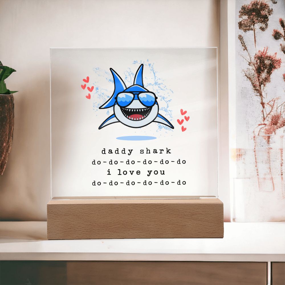 Daddy Shark Acrylic Square