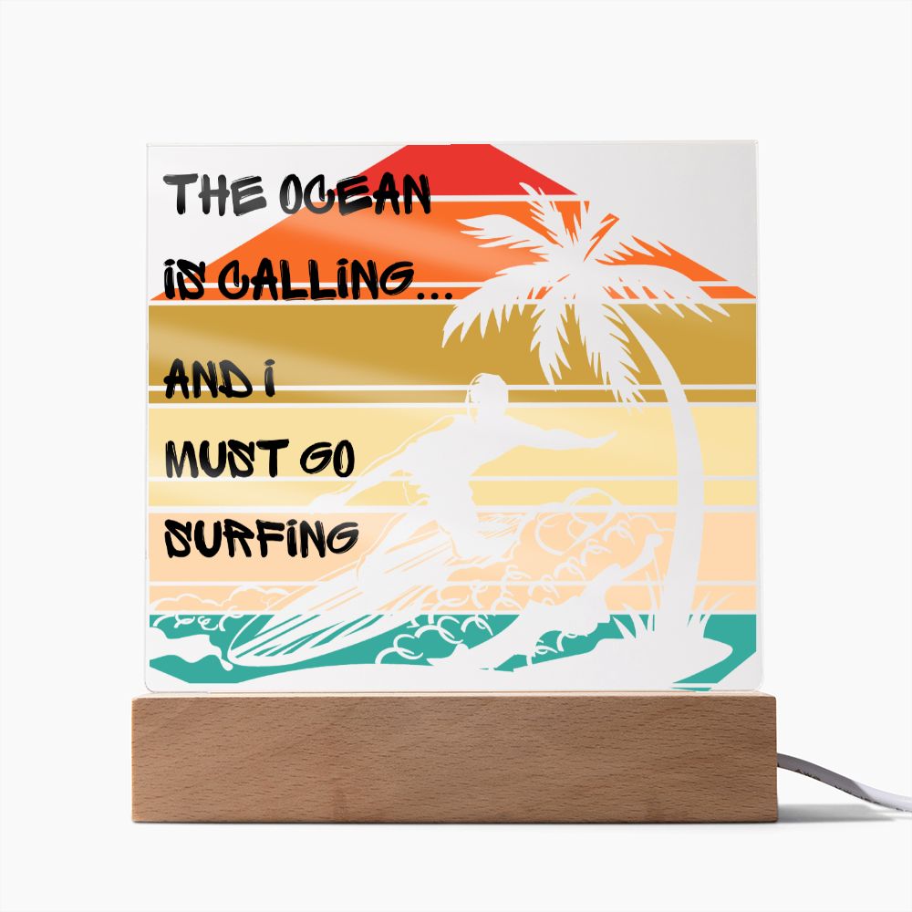 Ocean is Calling Acrylic Square