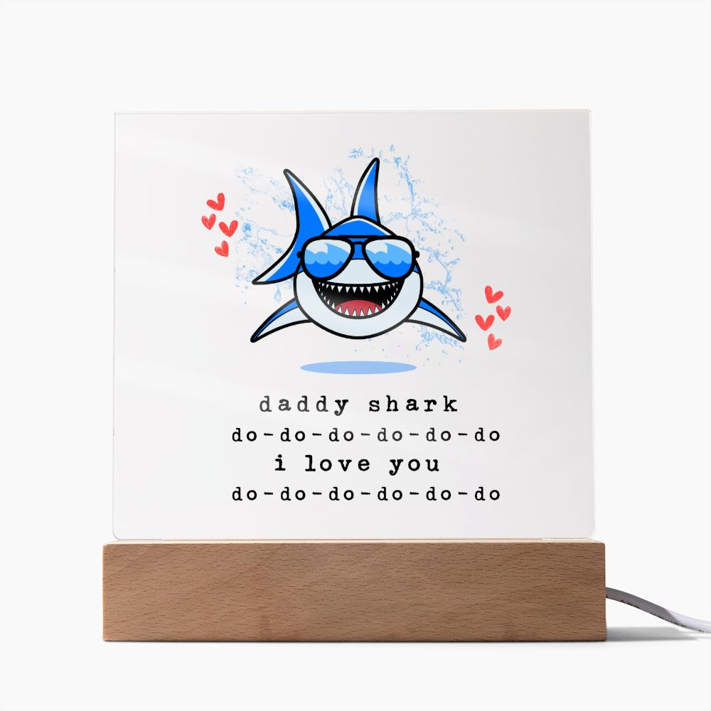 Daddy Shark Acrylic Square