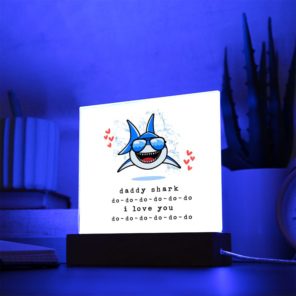 Daddy Shark Acrylic Square