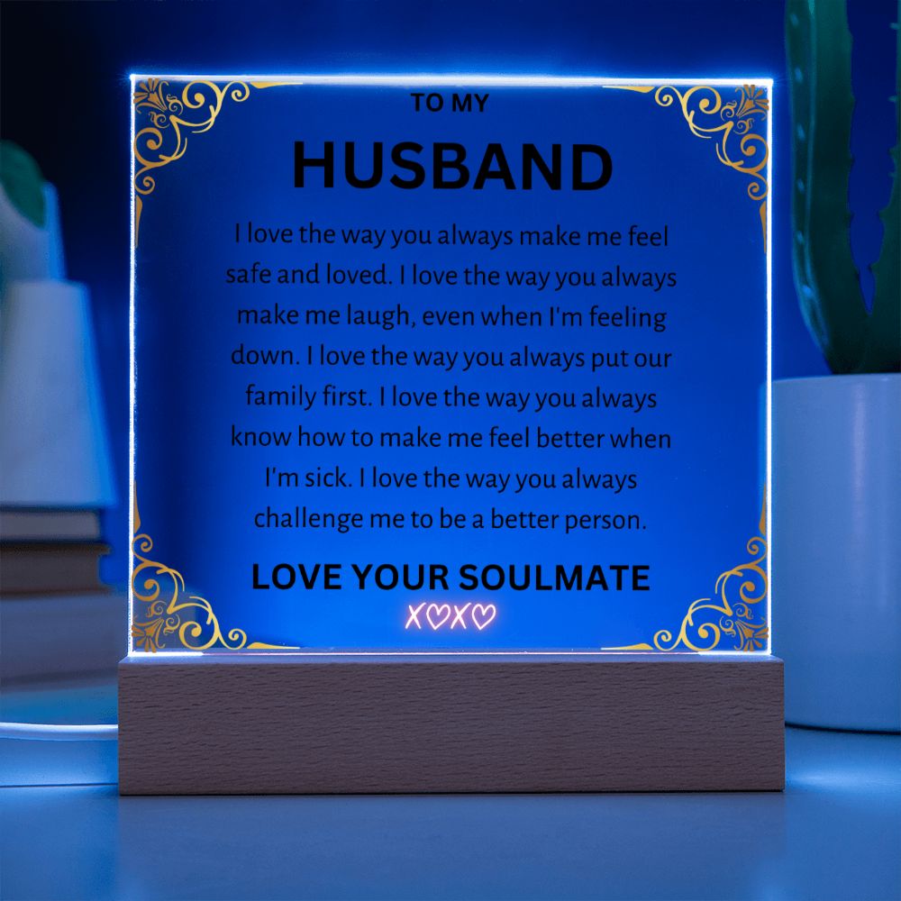 To My Husband Acrylic Square