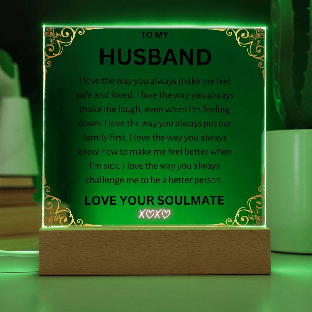 To My Husband Acrylic Square