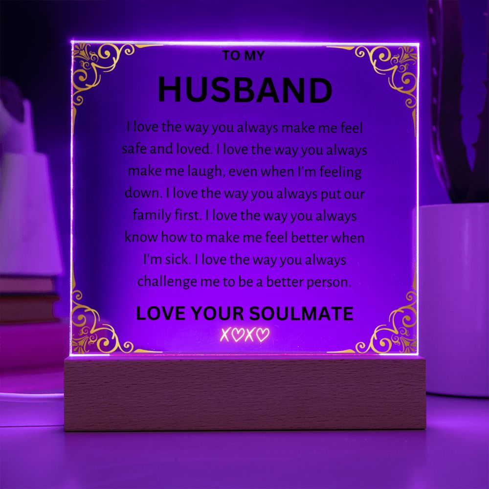 To My Husband Acrylic Square