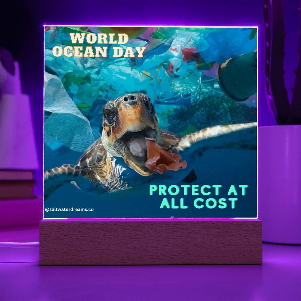 WOD - turtle trash - Acrylic Square