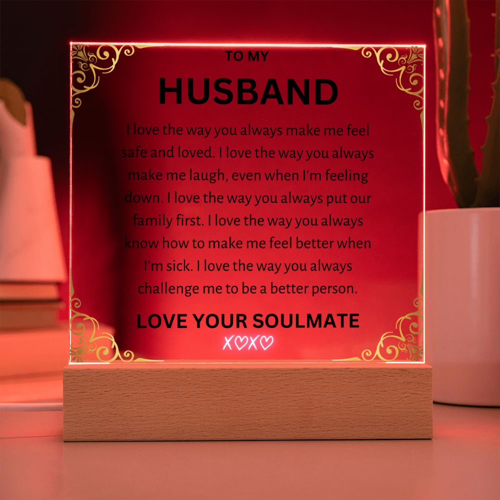 To My Husband Acrylic Square