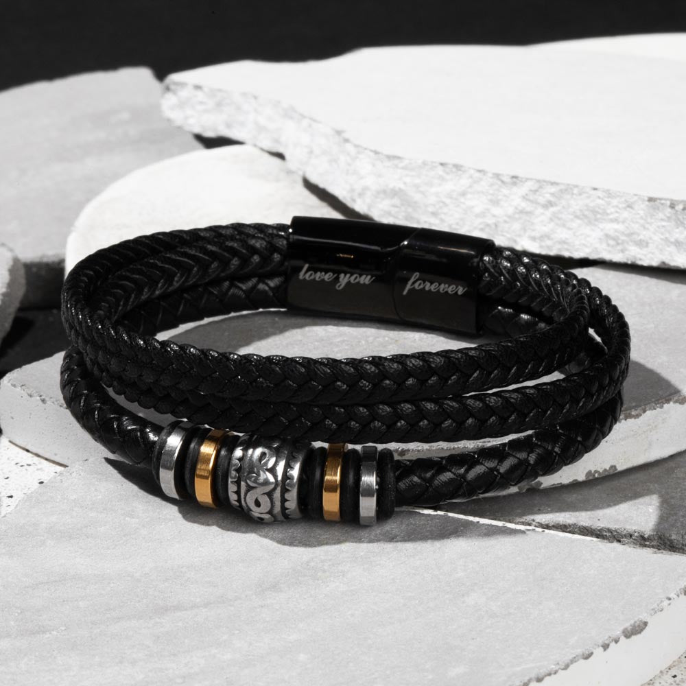 To My Badass Bearded Dad - Love You Forever Bracelet