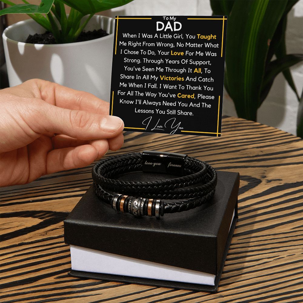 Dad Bracelet - little girl Love You Forever Bracelet