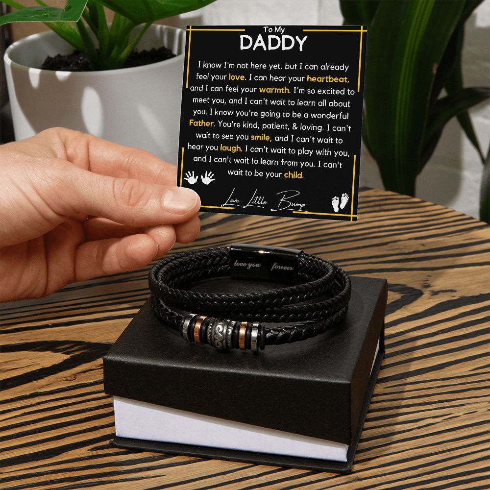 Daddy Bracelet - little bump Love You Forever Bracelet