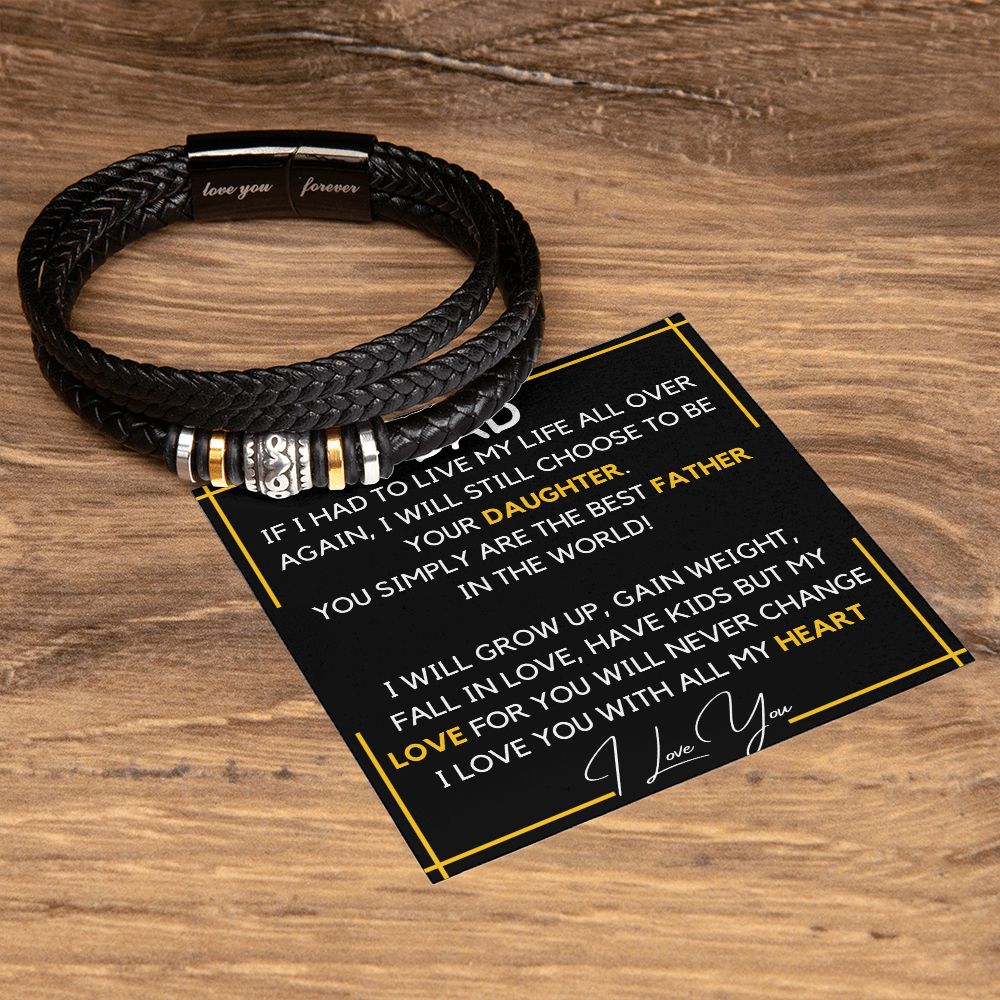 Dad Bracelet - choose again Love You Forever Bracelet