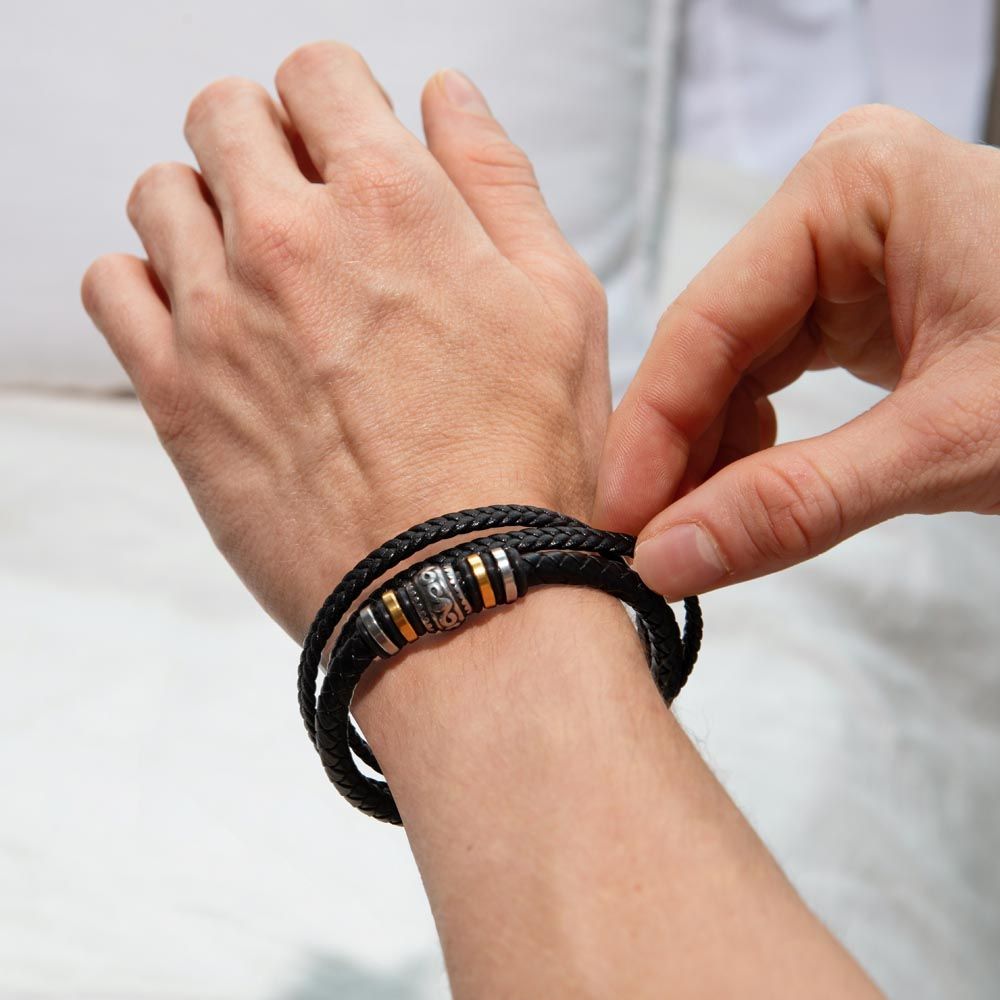 To My Badass Bearded Dad - Love You Forever Bracelet