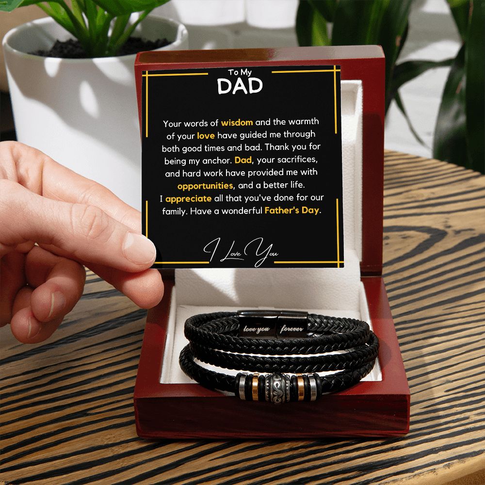 Dad Bracelet - widsom Love You Forever Bracelet