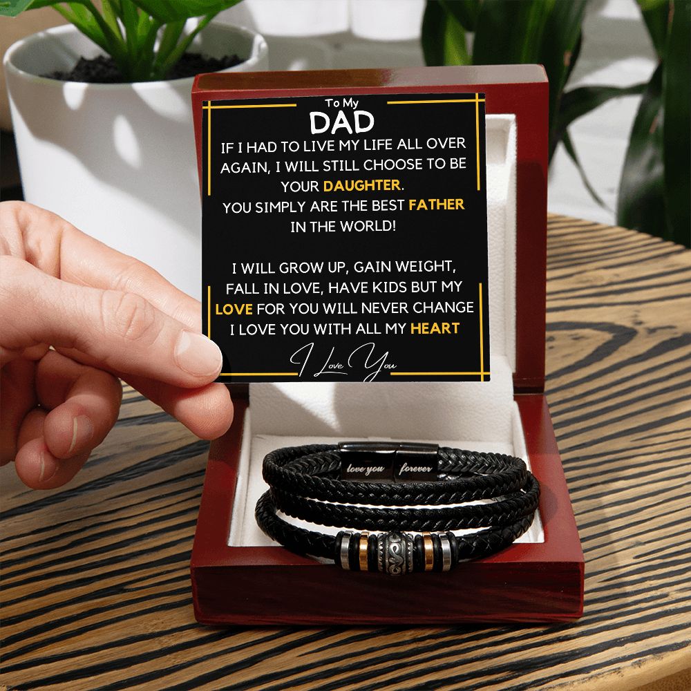 Dad Bracelet - choose again Love You Forever Bracelet