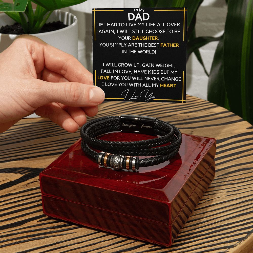 Dad Bracelet - choose again Love You Forever Bracelet