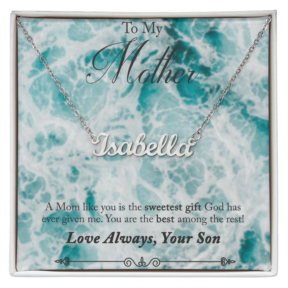 Custom Name Necklace For Mom