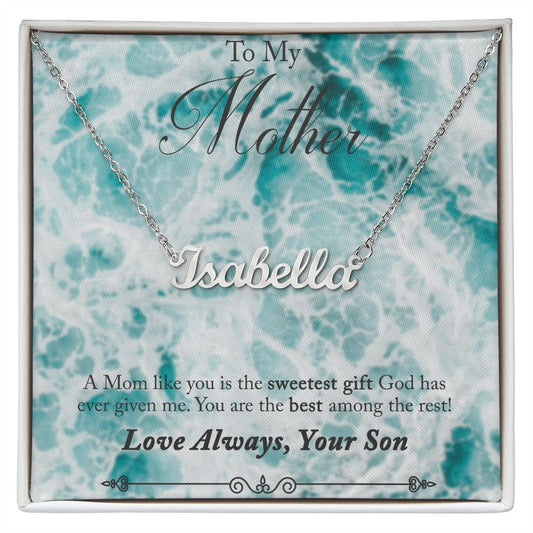 Custom Name Necklace For Mom
